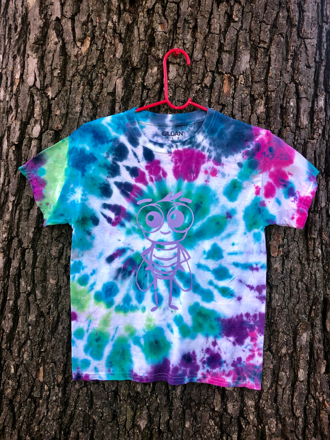 Tie Dye Phil Fly Tee - With Purple